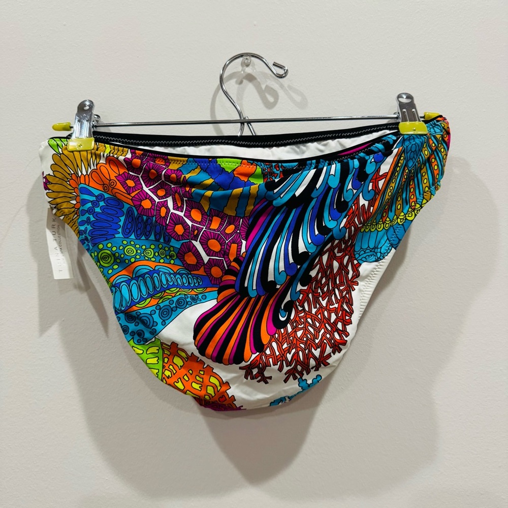 TRINA TURK Multi-color Print Swim Bottoms Size 10 - Picture 4 of 10